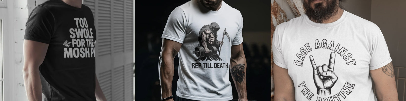 Metal Flex Tees T-Shirts | When the volume’s maxed and the bar’s loaded, you need gear that keeps up. Classic fit, soft, lightweight tees individually made for metalheads who lift. Perfect for gym sessions and everyday wear.